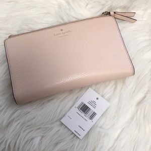 Kate Spade Malea- (pink) double zip wallet